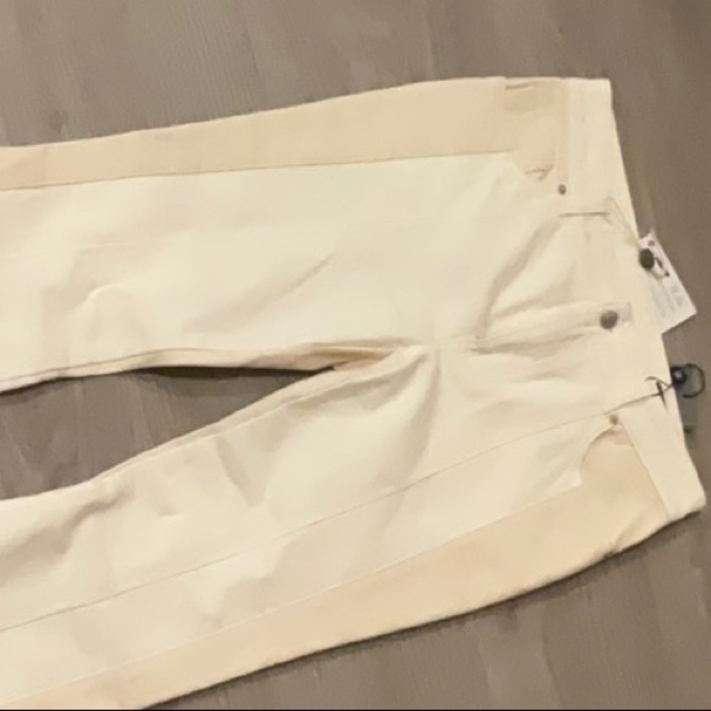 Alexander McQueen White Beige Women Jeans; Size 28; brand new